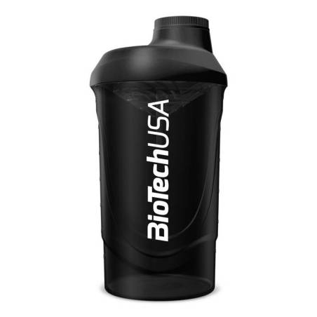 BioTech USA Shaker Wave 600 ml (1 pz) Nero